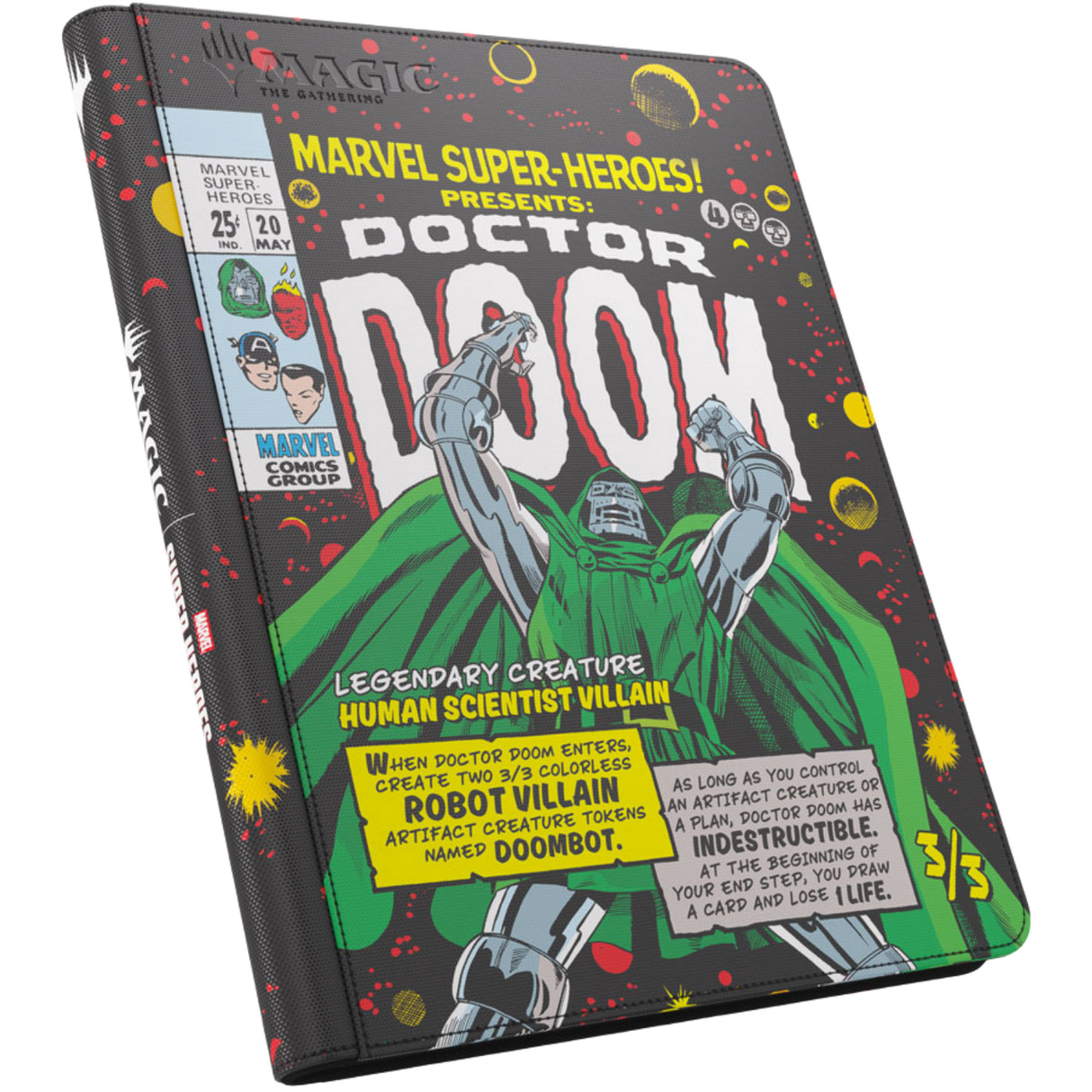 Magic: The Gathering | Marvel: Super Heroes Zip-Up Album 18-Pocket - Doctor Doom
