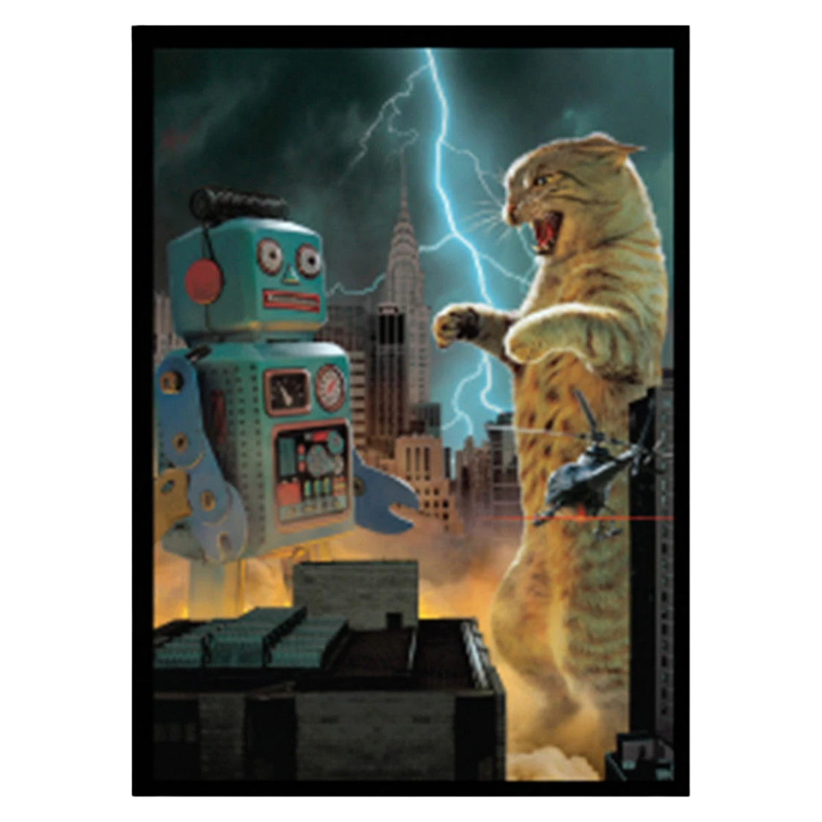 Ultra Pro Sleeves: Double-Matte White Core - Movie Cats: Catzilla (50ct)
