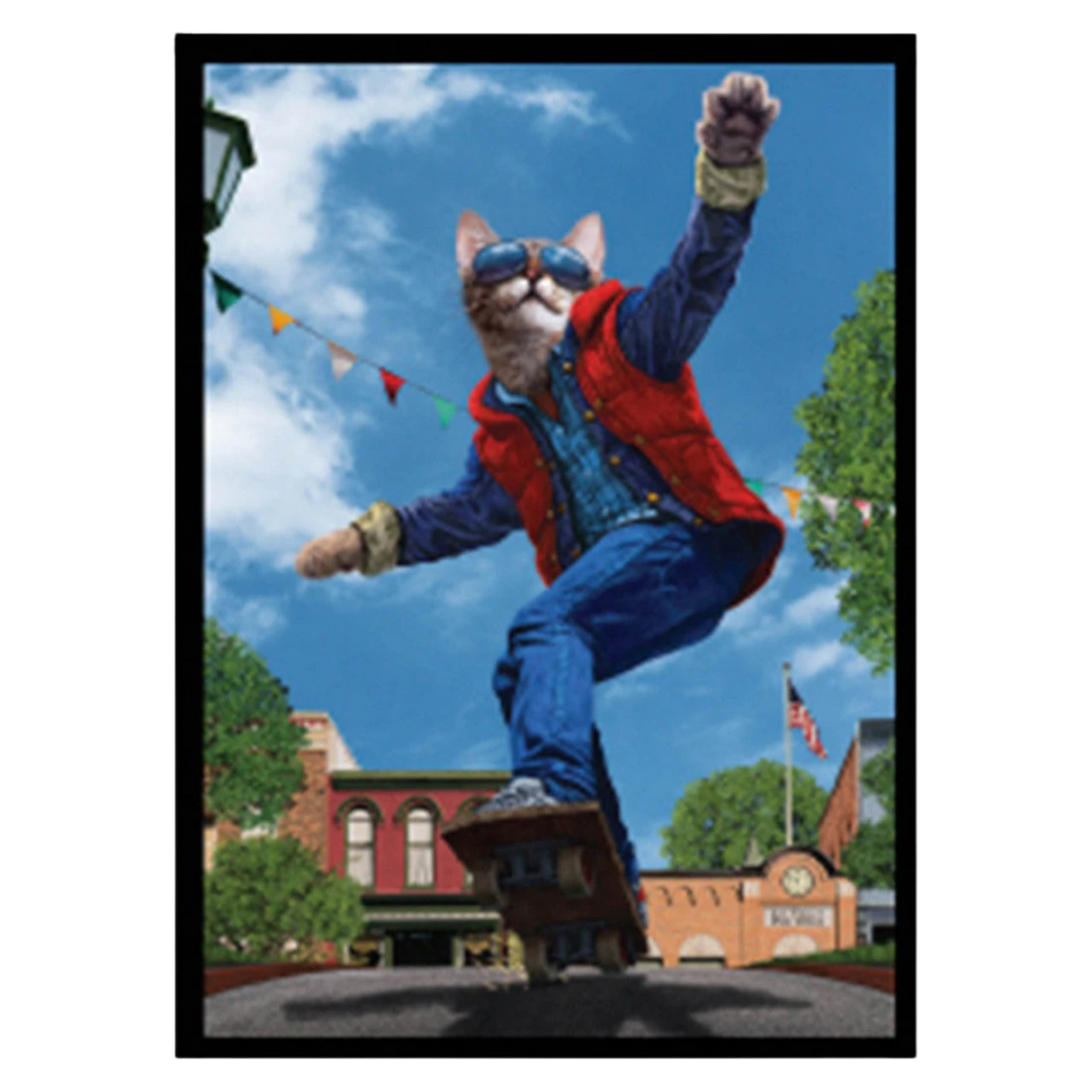 Ultra Pro Sleeves: Double-Matte White Core - Movie Cats: Cat to the Future (50ct)
