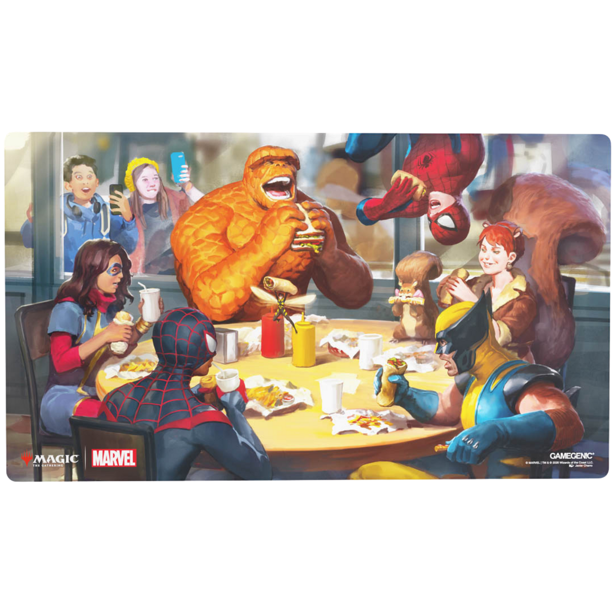 Magic: The Gathering | Marvel Super Heroes Shiny Playmat - Heroic Feast
