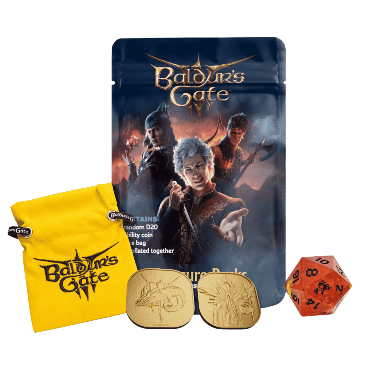 D&D Baldur's Gate 3 - Treasure Pack Dice Set