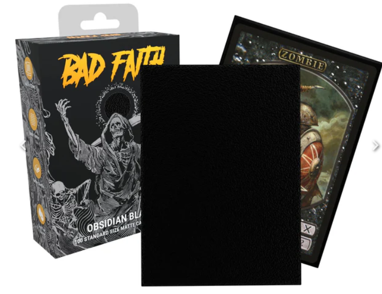 Bad Faith - Matte Standard Sleeves 100ct - Obsidian Black