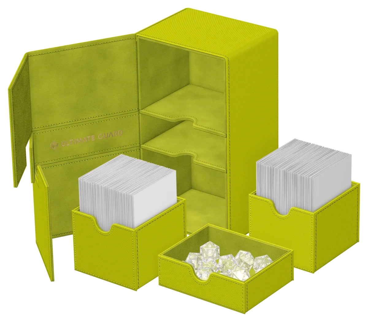 Ultimate Guard: Deck Case - Twin Flip'n'Tray 200+ Xenoskin: Summer Edition 2025 - Lime