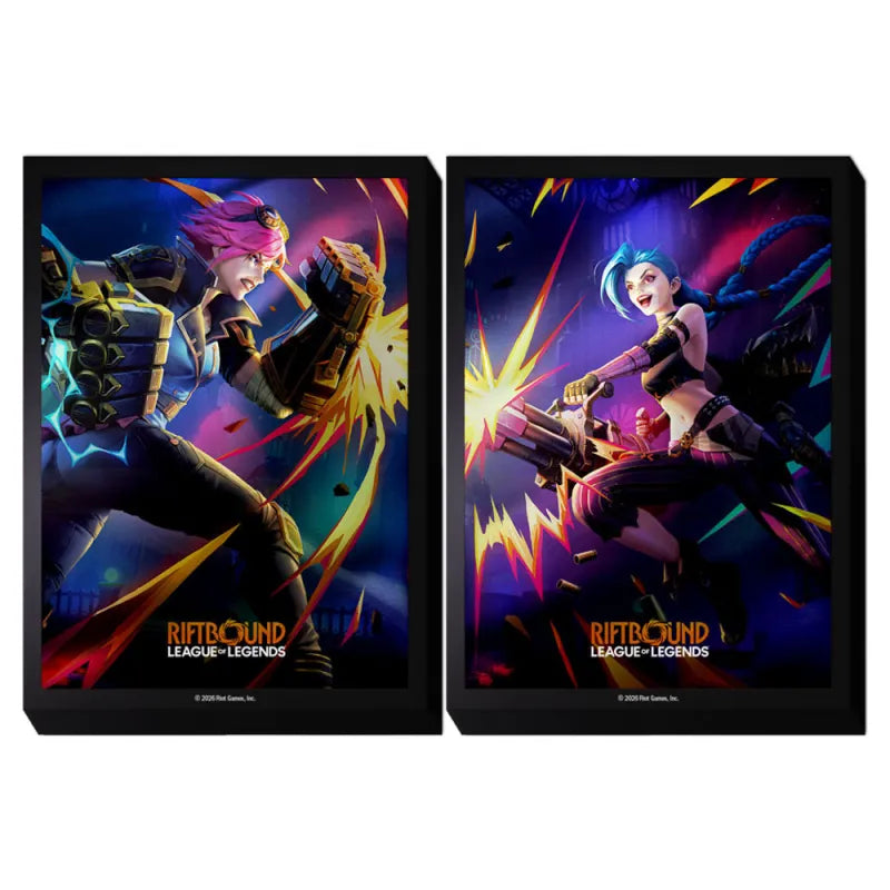 Riftbound Card Sleeves: Vendetta - Vi vs Jinx