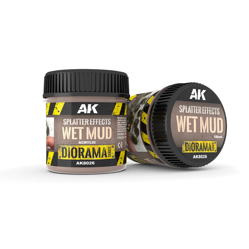AK Interactive Splatter Effects Wet Mud - 100ml - Base Product (Acrylic)