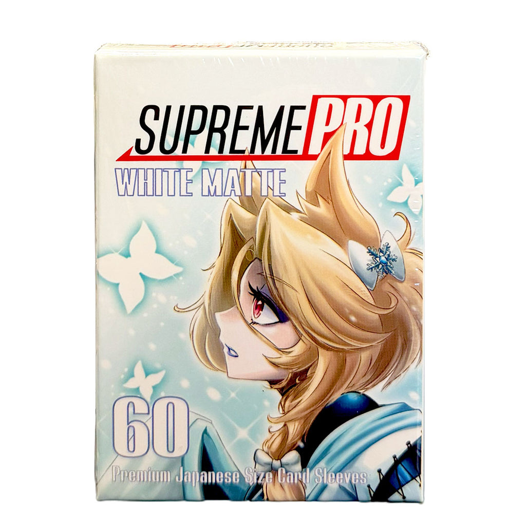 SupremePro Japanese Size Card Sleeves - White Matte