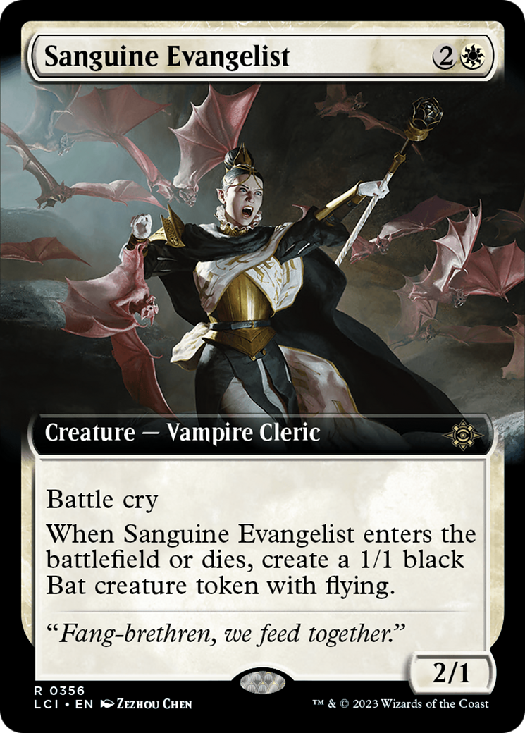 Sanguine Evangelist (Extended Art) (LCI-356) - The Lost Caverns of Ixalan: (Extended Art) Foil