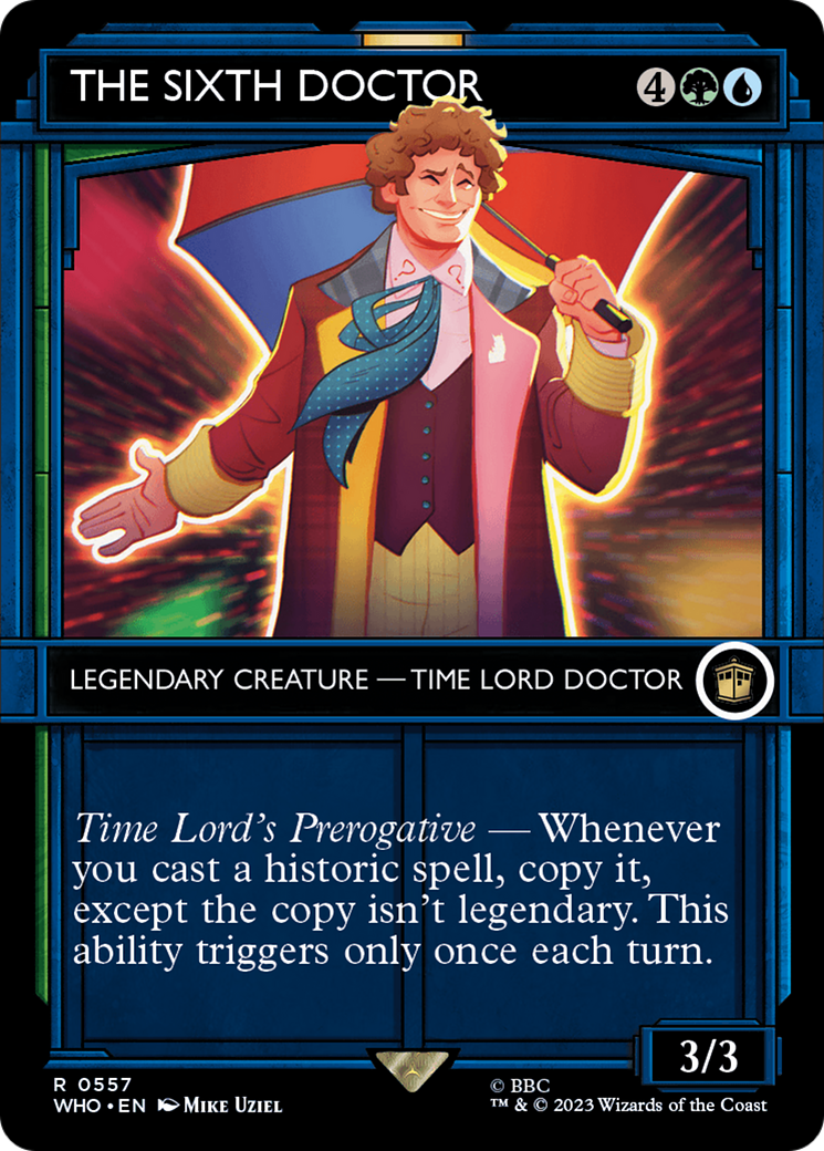 The Sixth Doctor (Showcase) (WHO-557) - Doctor Who: (Showcase) (Borderless) Foil