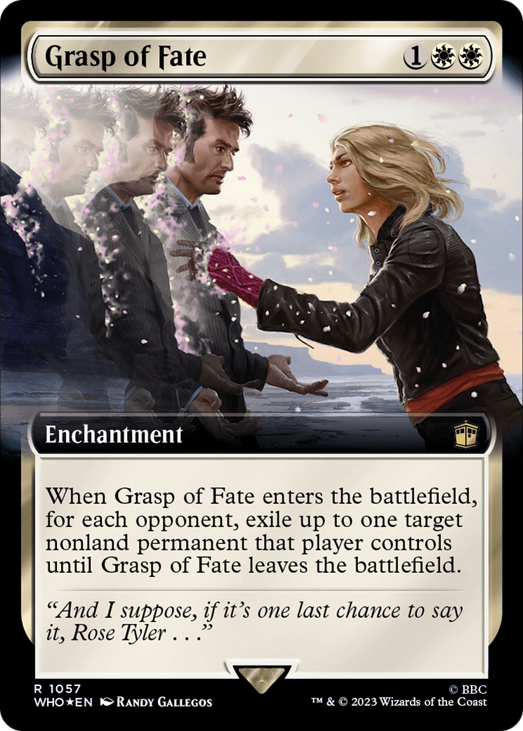 Grasp of Fate (Extended Art) (Surge Foil) (WHO-1057) - Doctor Who: (Extended Art) Foil