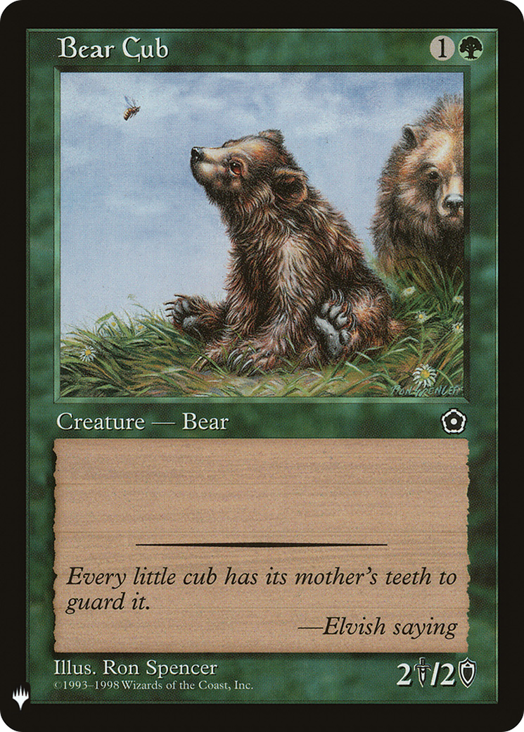 Bear Cub (LIST-) - The List