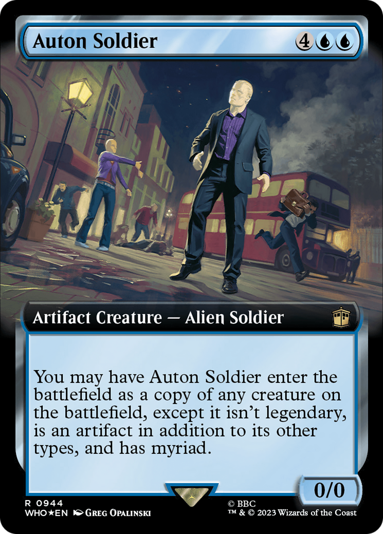 Auton Soldier (Extended Art) (Surge Foil) (WHO-944) - Doctor Who: (Extended Art) Foil