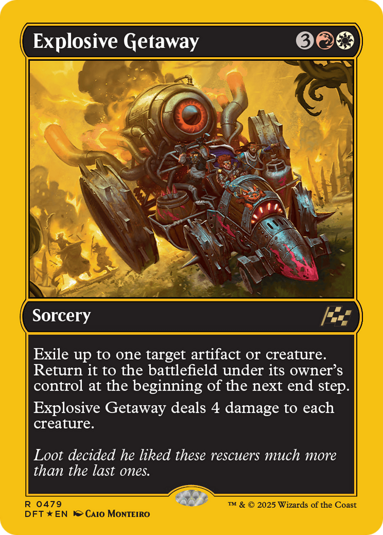 Explosive Getaway (First-Place Foil) (DFT-479) - Aetherdrift Foil
