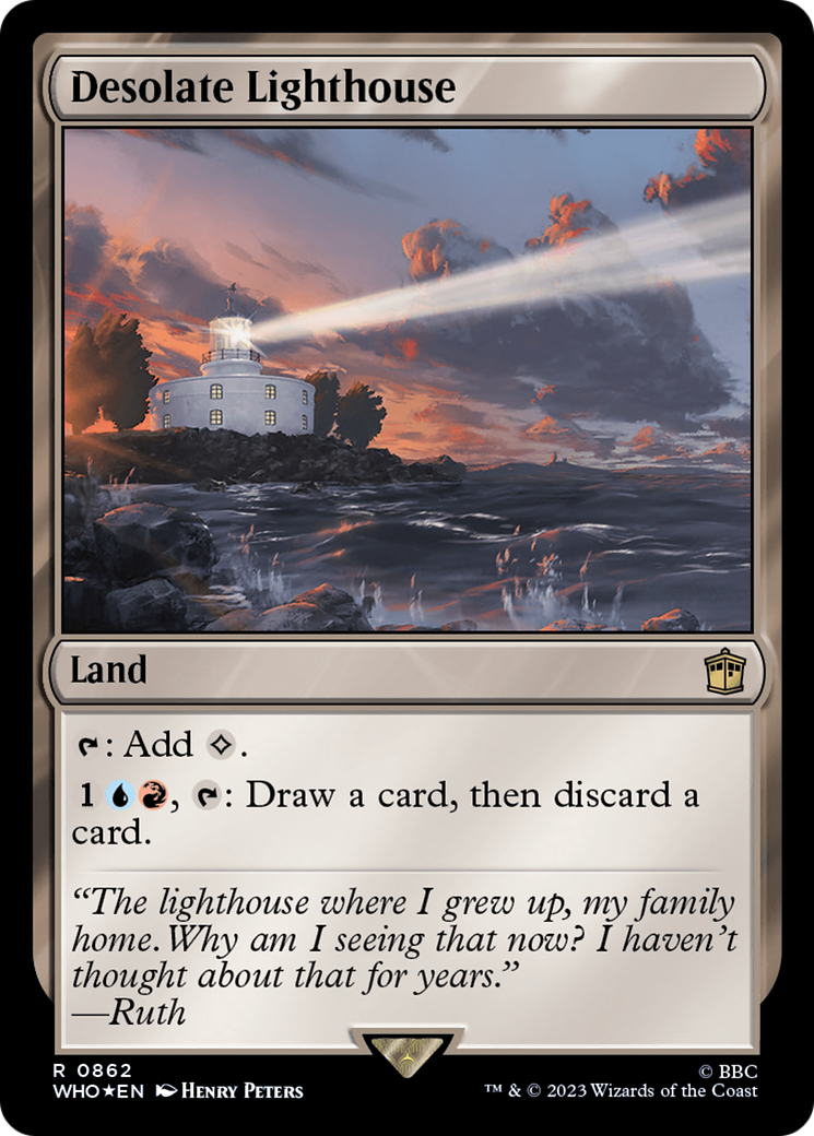 Desolate Lighthouse (Surge Foil) (WHO-862) - Doctor Who Foil