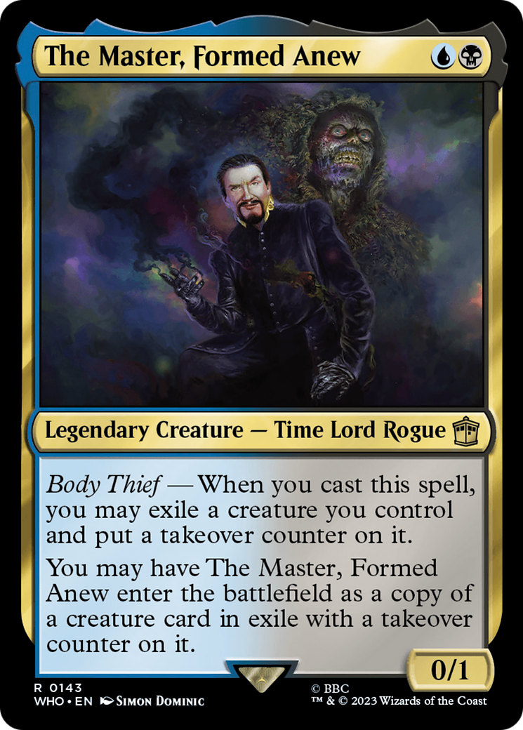 The Master, Formed Anew (WHO-143) - Doctor Who Foil