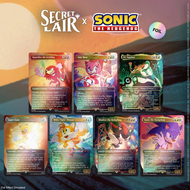 Secret Lair x Sonic: Friends & Foes - Rainbow Foil
