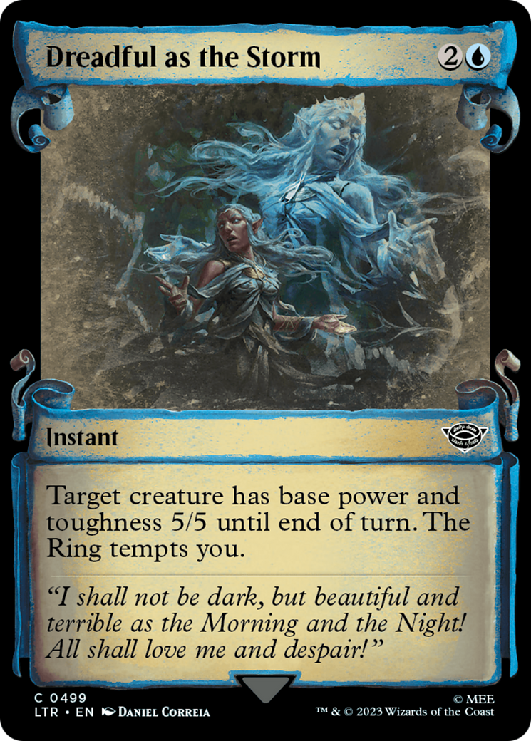 Dreadful as the Storm (Showcase Scrolls) (LTR-499) - The Lord of the Rings: Tales of Middle-earth: (Showcase) Foil
