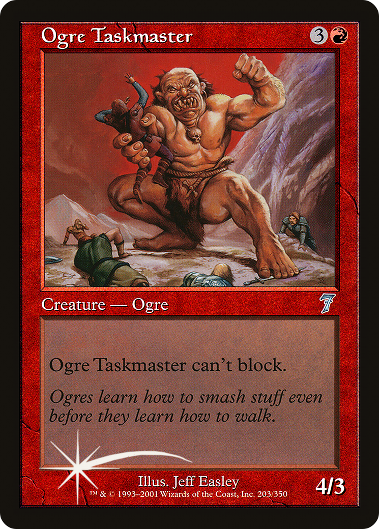 Ogre Taskmaster (7ED-203★) - 7th Edition Foil