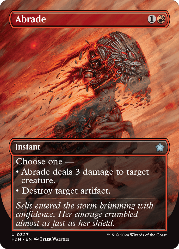 Abrade (Borderless) (FDN-327) - Foundations