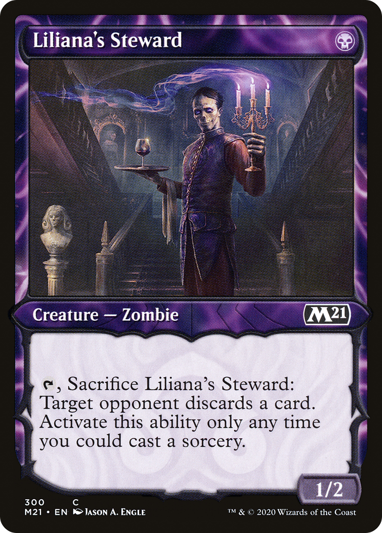 Liliana's Steward (Showcase) (M21-300) - Core Set 2021: (Showcase) Foil