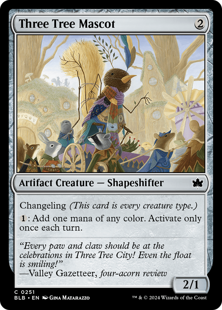 Three Tree Mascot (BLB-251) - Bloomburrow Foil