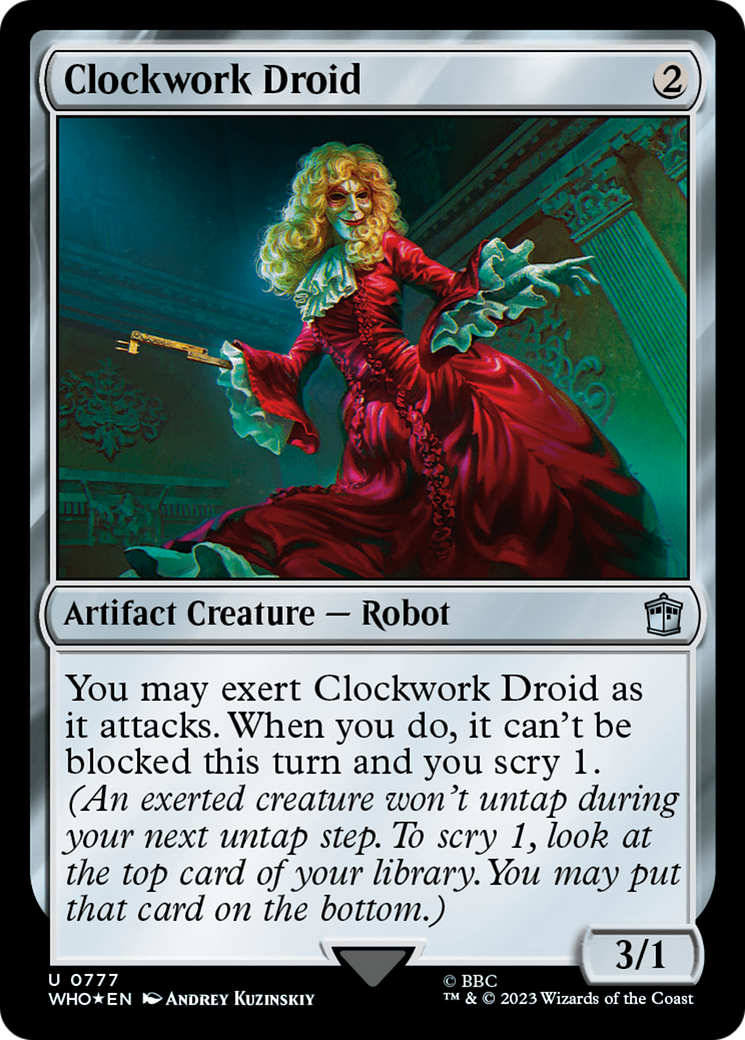 Clockwork Droid (Surge Foil) (WHO-777) - Doctor Who Foil