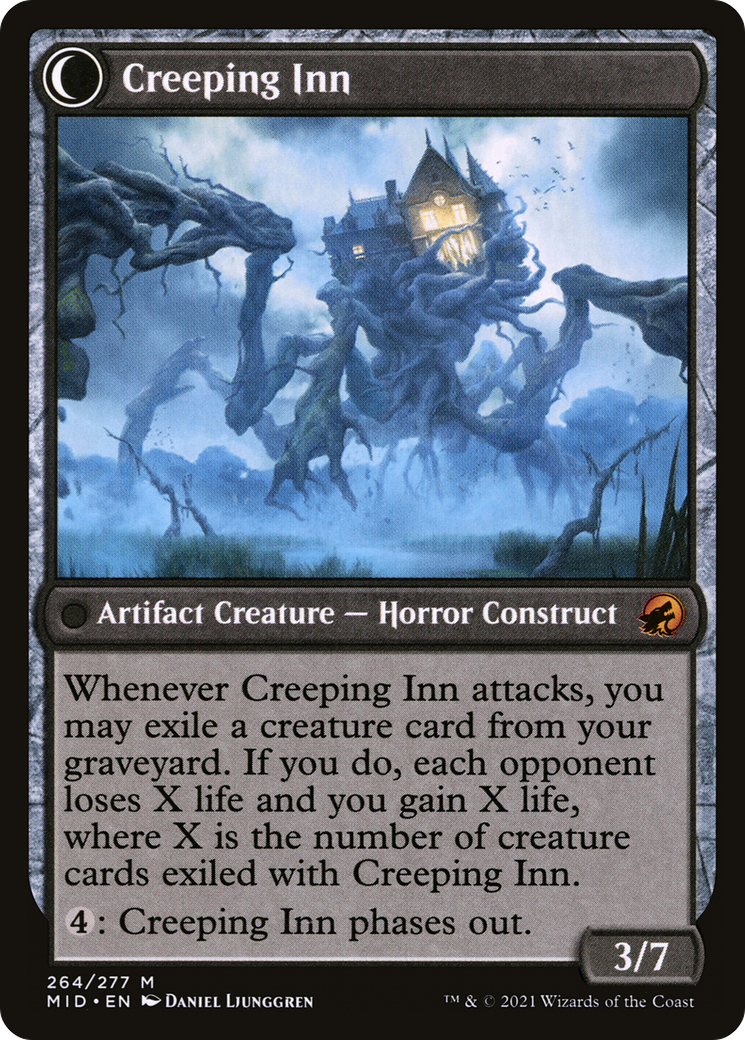 Hostile Hostel (MID-264) - Innistrad: Midnight Hunt: (Double Faced Transform) Foil