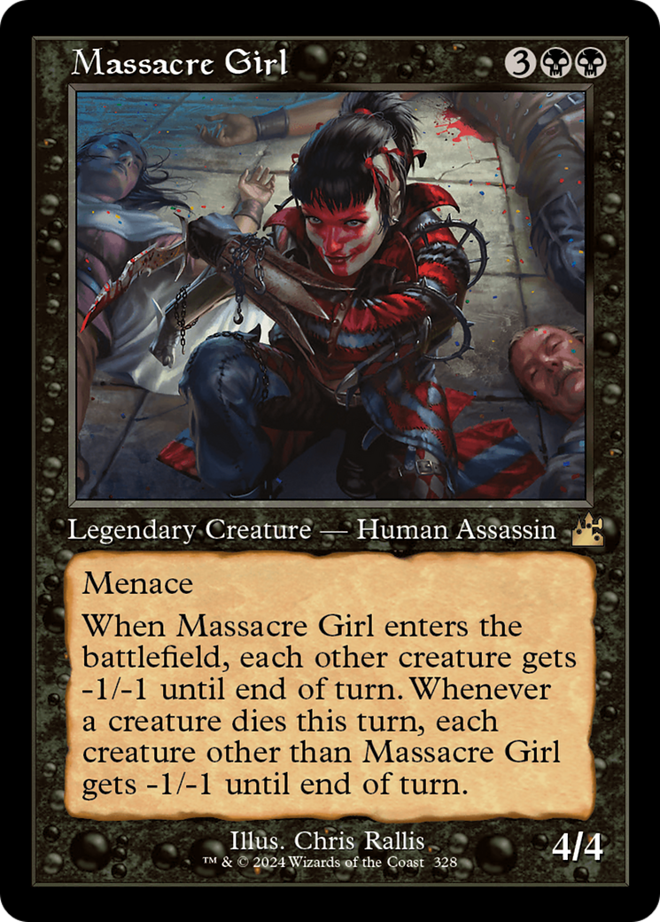 Massacre Girl (Retro Frame) (RVR-328) - Ravnica Remastered Foil