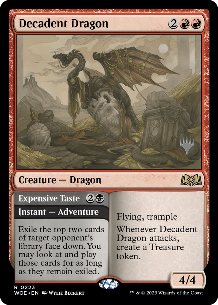 Decadent Dragon (PPWOE-223) - Wilds of Eldraine Promos