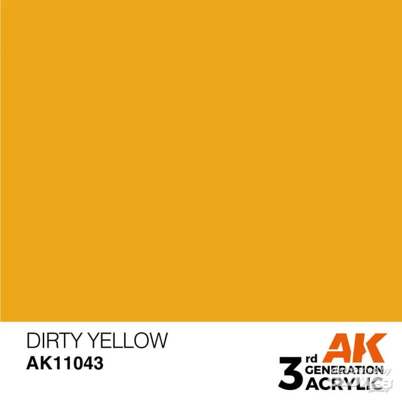 AK Interactive 3G Acrylic Dirty Yellow 17ml
