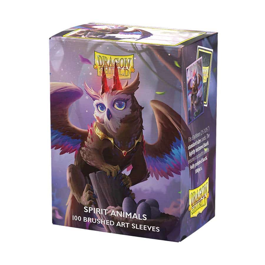 Dragon Shield Sleeves: Brushed Art: Spirit Animals - The Dragowlis