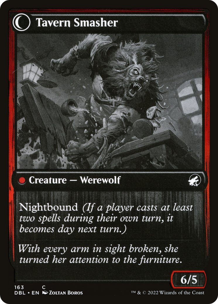 Tavern Ruffian (DBL-163) - Innistrad: Double Feature: (Double Faced Transform)
