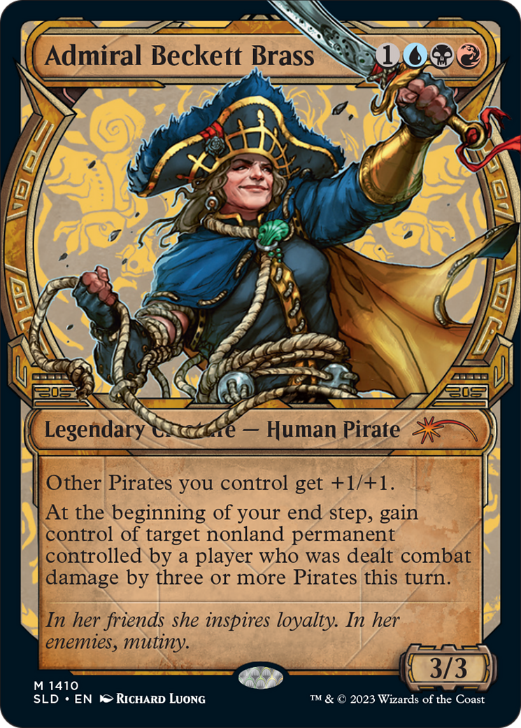 Admiral Beckett Brass (SLD-1410) - Secret Lair Drop: (Showcase)