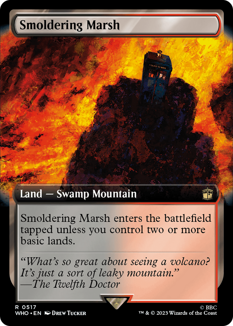 Smoldering Marsh (Extended Art) (WHO-517) - Doctor Who: (Extended Art) Foil