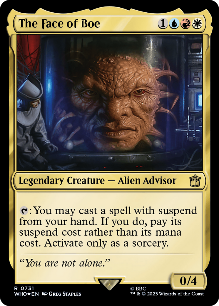 The Face of Boe (Surge Foil) (WHO-731) - Doctor Who Foil