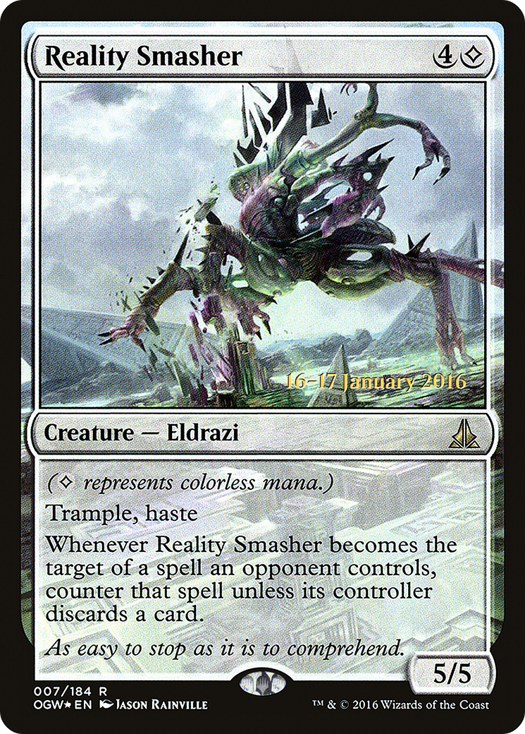 Reality Smasher (PRE-007) - Oath of the Gatewatch Promos Foil