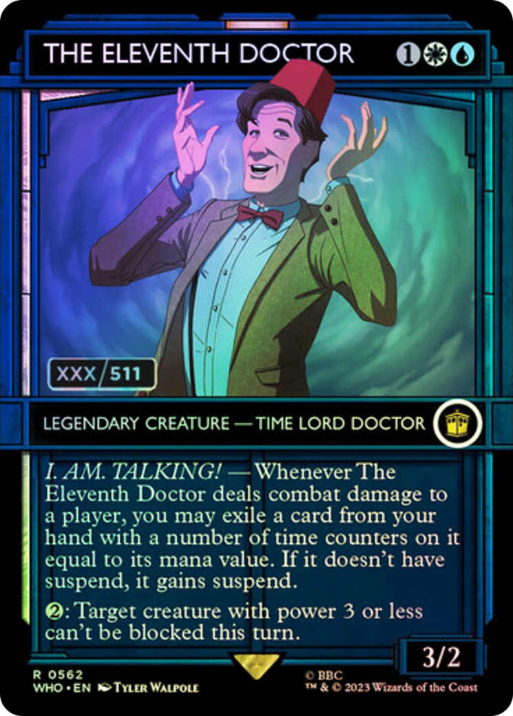 The Eleventh Doctor (Serial Numbered) (WHO-562) - Doctor Who: (Showcase) (Borderless) Foil