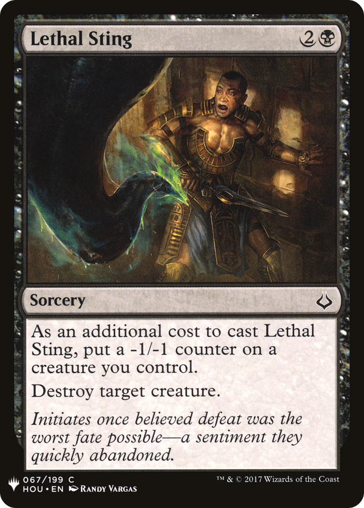 Lethal Sting (LIST-067) - The List