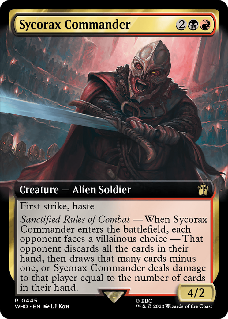 Sycorax Commander (Extended Art) (WHO-445) - Doctor Who: (Extended Art) Foil