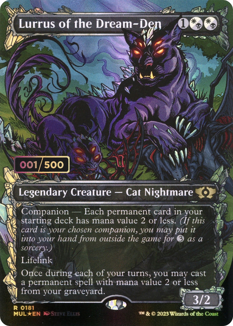 Lurrus of the Dream-Den (Serial Numbered) (MUL-181Z) - Multiverse Legends: (Showcase) (Borderless) Foil