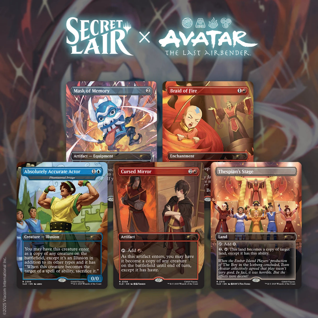 Secret Lair x Avatar the Last Airbender - Ember Island Players (Rainbow Foil)