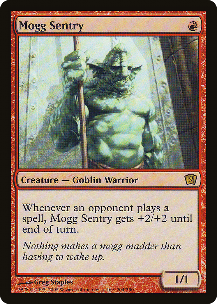 Mogg Sentry (9ED-204) - 9th Edition Foil
