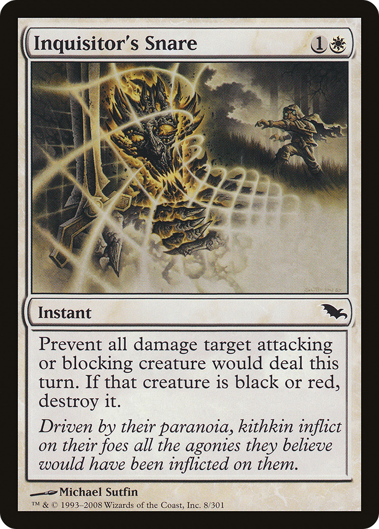 Inquisitor's Snare (SHM-008) - Shadowmoor Foil