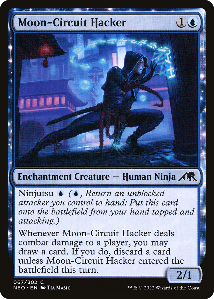 Moon-Circuit Hacker (NEO-067) - Kamigawa: Neon Dynasty: (enchantment)
