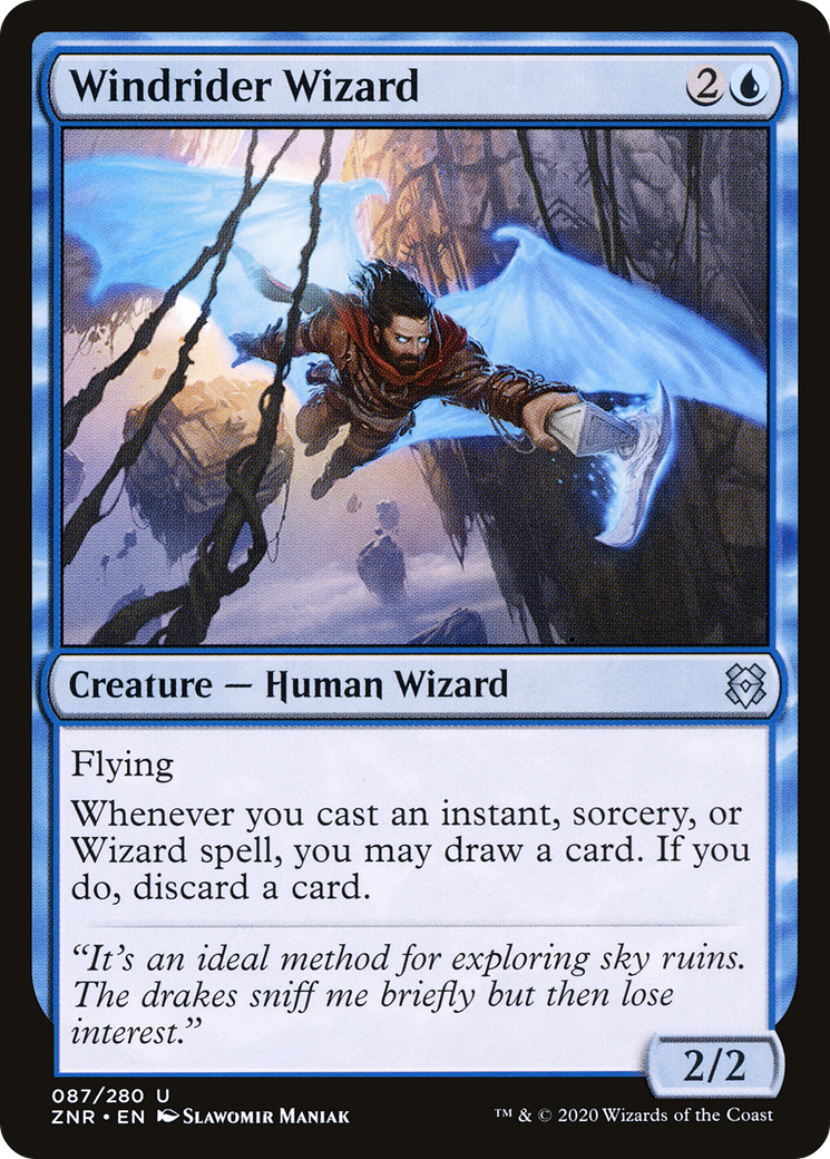 Windrider Wizard (ZNR-087) - Zendikar Rising Foil