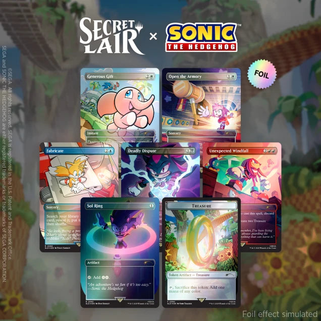 Secret Lair x Sonic: Chasing Adventure - Rainbow Foil