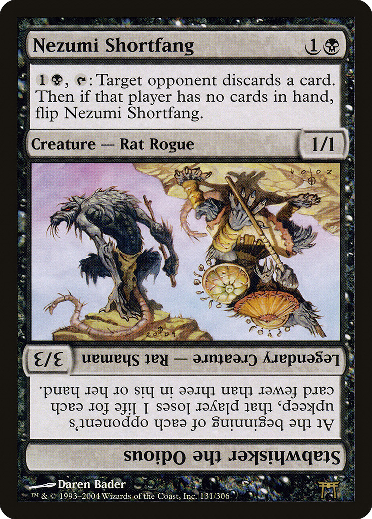 Nezumi Shortfang // Stabwhisker the Odious (CHK-131) - Champions of Kamigawa