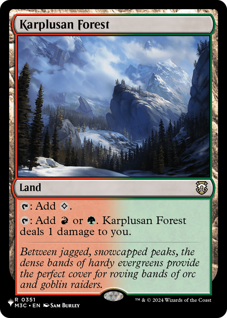Karplusan Forest (LIST-M3C-351) - The List