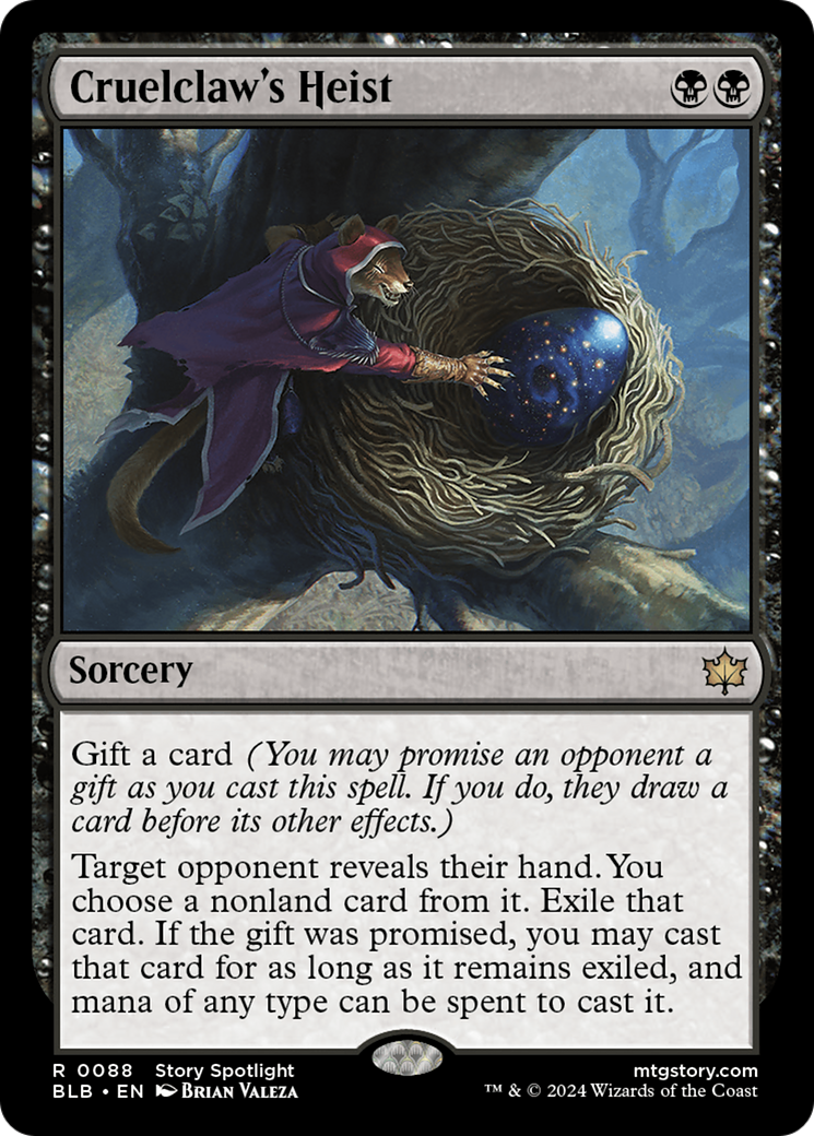 Cruelclaw's Heist (BLB-088) - Bloomburrow Foil
