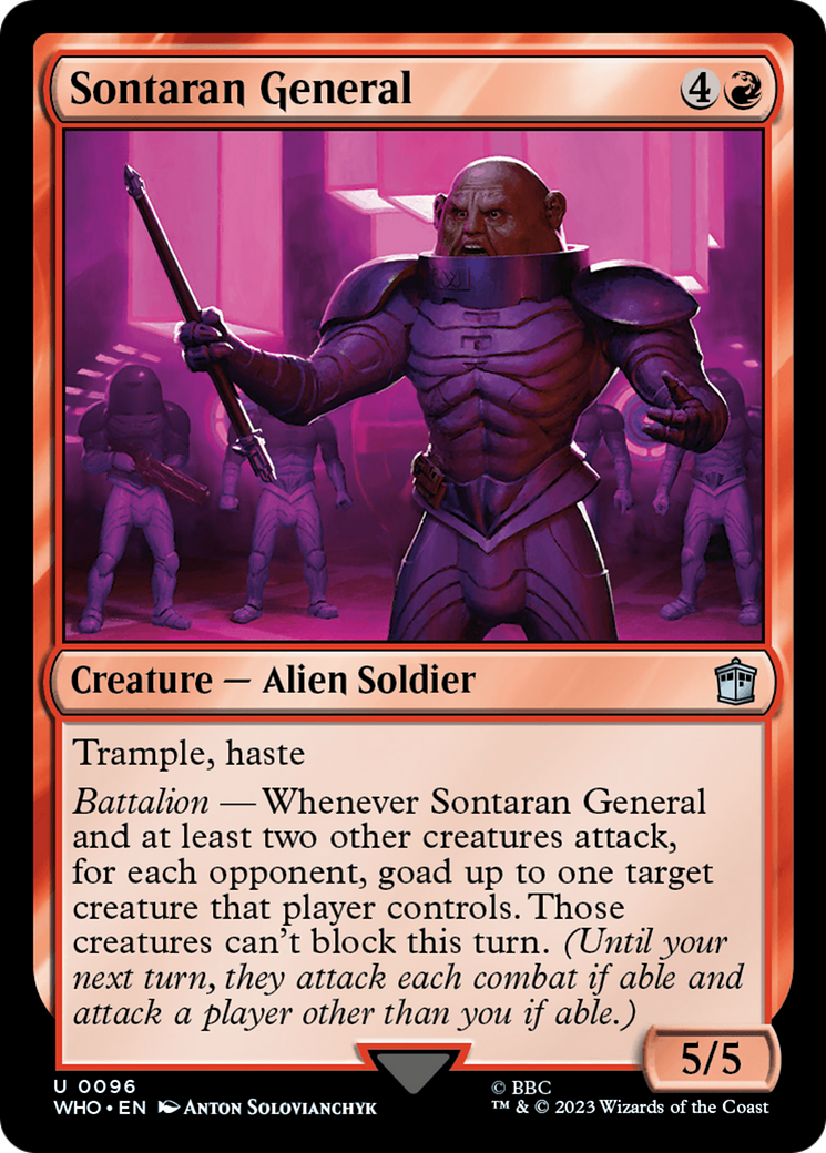 Sontaran General (WHO-096) - Doctor Who Foil