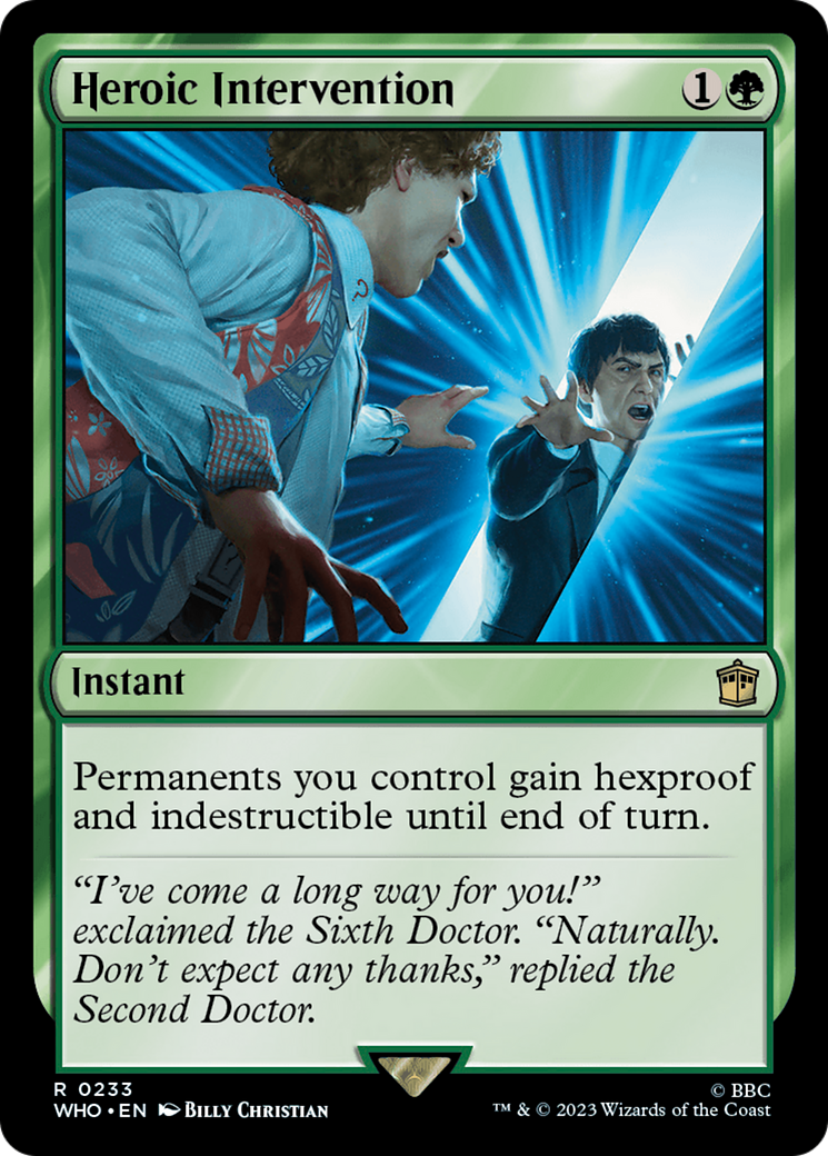 Heroic Intervention (WHO-233) - Doctor Who Foil